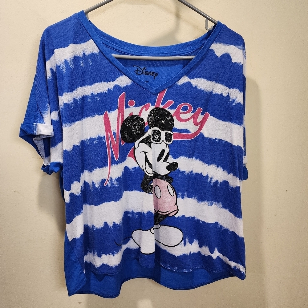 DISNEY women's Tie Dye Lose Crop top size L